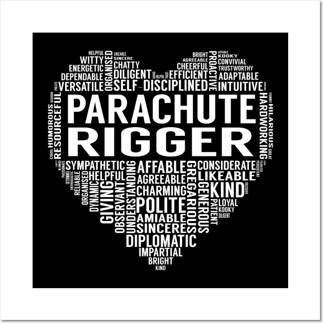 Parachute Rigger Heart Wall Art by LotusTee